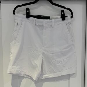 American Eagle Outfitters White Men's Flat Front Shorts